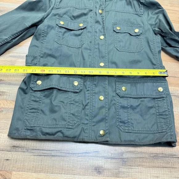 J. Crew green size M Military Field Coat with Structured Silhouette - Picture 6 of 10